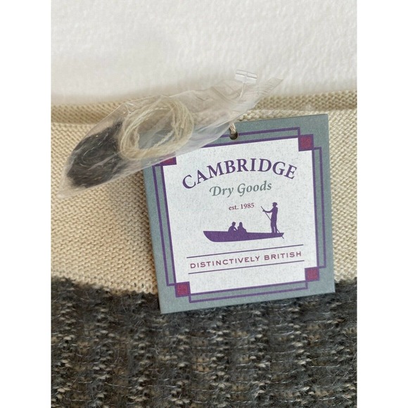 Cambridge Dry Goods Skirt Womens Medium Wool Mohair Blend Beige and Gray - Picture 2 of 7